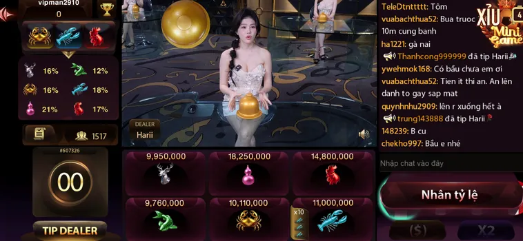 Thăng Hoa Cảm Xúc Chiến Thắng Cực Đã Cùng Bầu Cua Livestream Tại ManClub