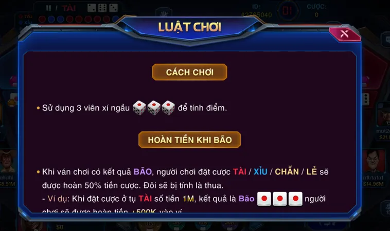 Phân Tích Thuật Toán Biến Đổi Tỷ Lệ Thưởng Tại Sicbo Ironman Tại ManClub