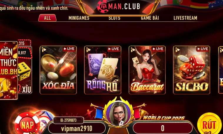 Bùng Nổ Đam Mê Sắp Đặt Cuộc Chơi Cùng Live Casino Livestream Tại ManClub