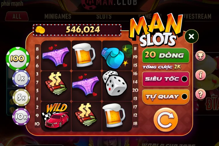 Minigame Man Slot Tại ManClub Hệ Thống Quay Hũ Thần Tốc Bứt Phá Lợi Nhuận
