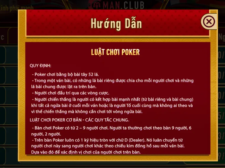 Nghệ Thuật Tâm Lý Chiến Và Mẹo Đọc Bài Poker Tại ManClub Luôn Thắng