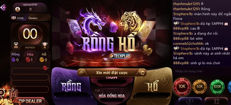 Tuyệt Chiêu Thống Trị Sảnh Rồng Hổ Livestream Tại ManClub Cho Chiến Binh