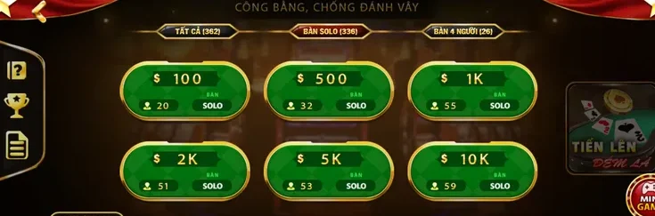 Solo Tiến Lên Đếm Lá Tại ManClub Chiến Thuật Đánh Ép Sân Ăn Trọn Tiền Cược